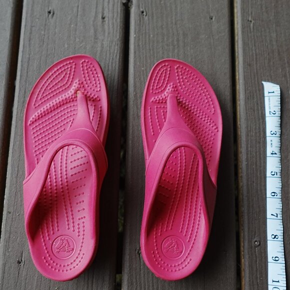 Crocs Women's Sloane Platform Flip-Flop Pink Size 7 - Picture 6 of 7
